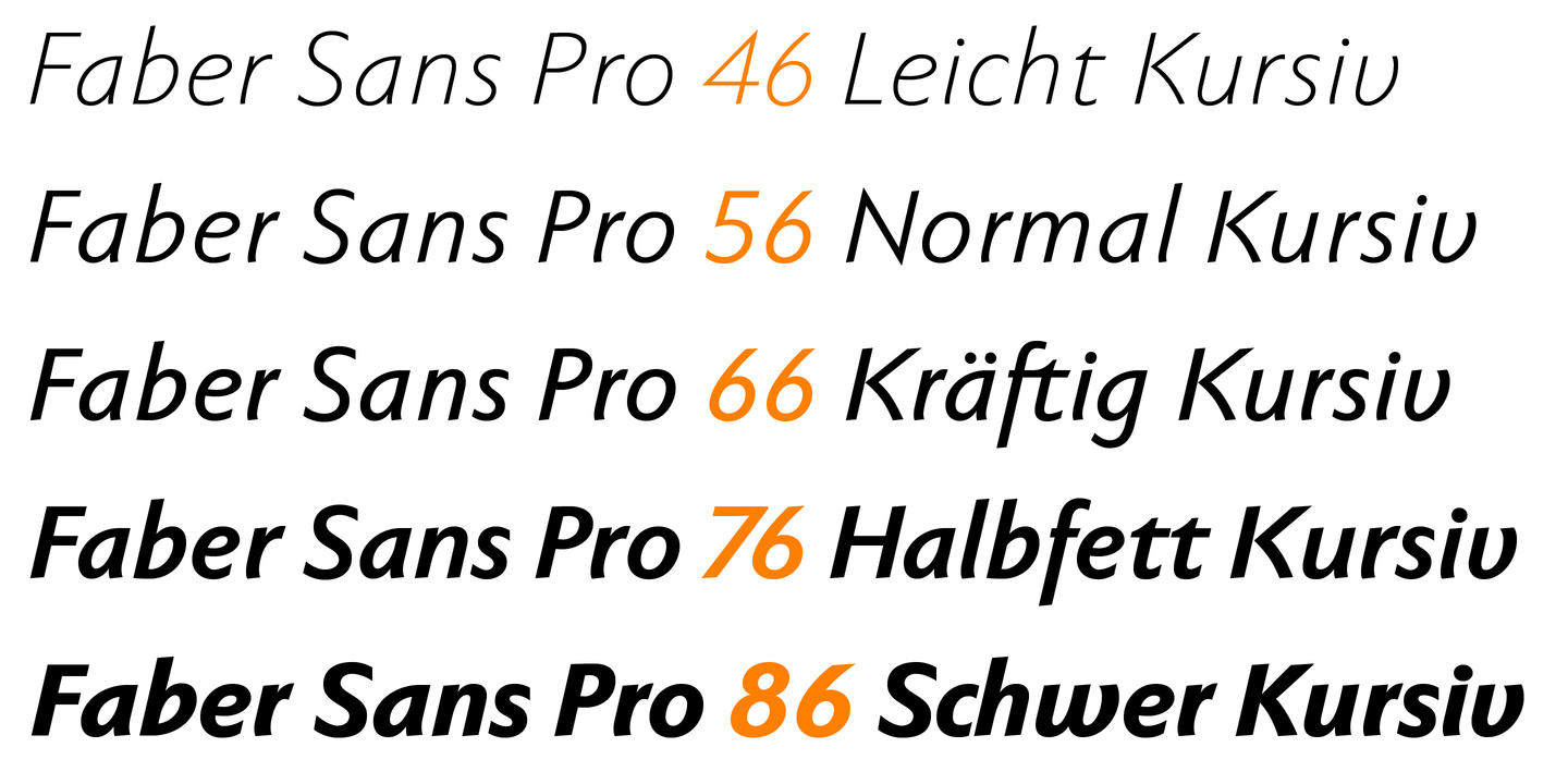 Example font Faber Sans Pro #9